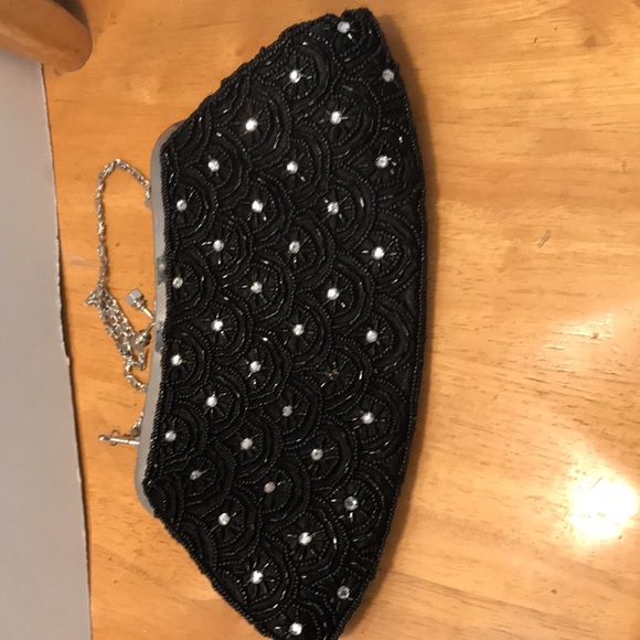 New.  Beaded n rhinestone evening bag - Picture 4 of 7